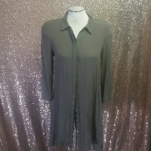 Army Green Button Up From Cupio - Picture 2 of 2
